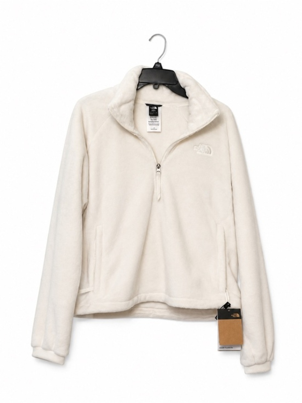 The North Face Cream Sherpa Half-Zip Pullover-new